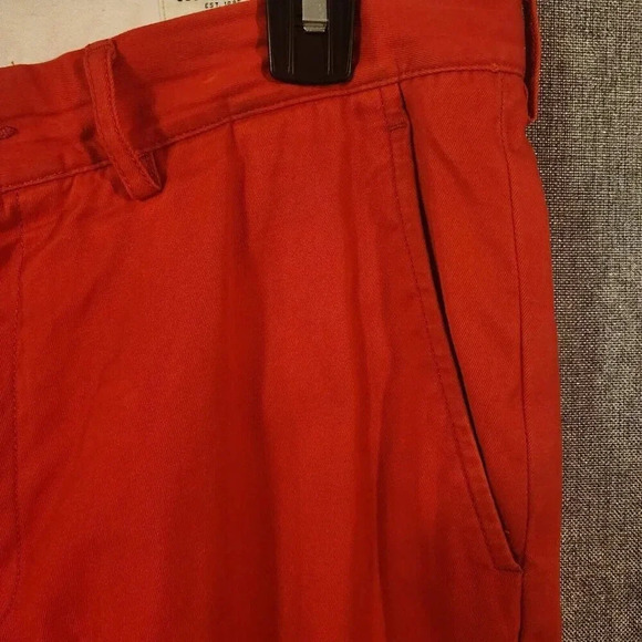 Club Monaco Chino Pant Men's 30/32 Orange & Red Connor Modern Slim Fit - Picture 6 of 6